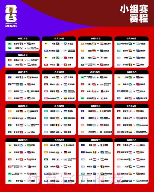 2026世界杯小组赛赛程今日高清直播实时查看 2026世界杯小组赛赛程今日高清直播实时查看